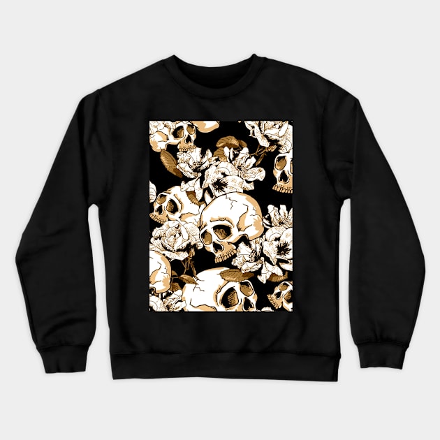 Skull Halloween Crewneck Sweatshirt by igzine